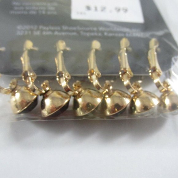 3 pc set White Grey Black Crystal Drop Lever Back Earrings - Picture 2 of 2